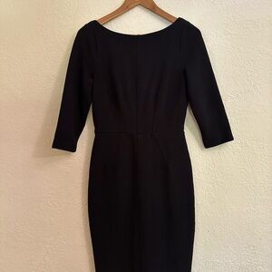 Boden Black Pencil Low-back Ponte Dress